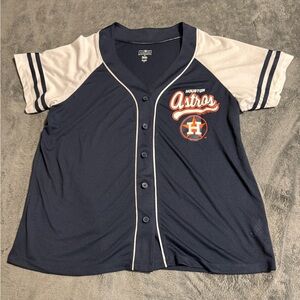 Campus Lifestyle Houston Astros Womens Xlarge Jersey - Navy and White